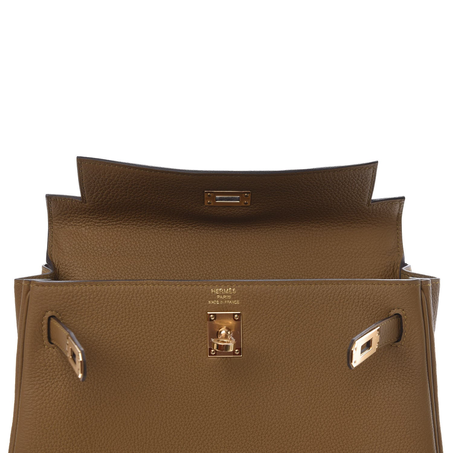 Hermes Togo Kelly Retourne 25 Bronze Dore 15 of 36