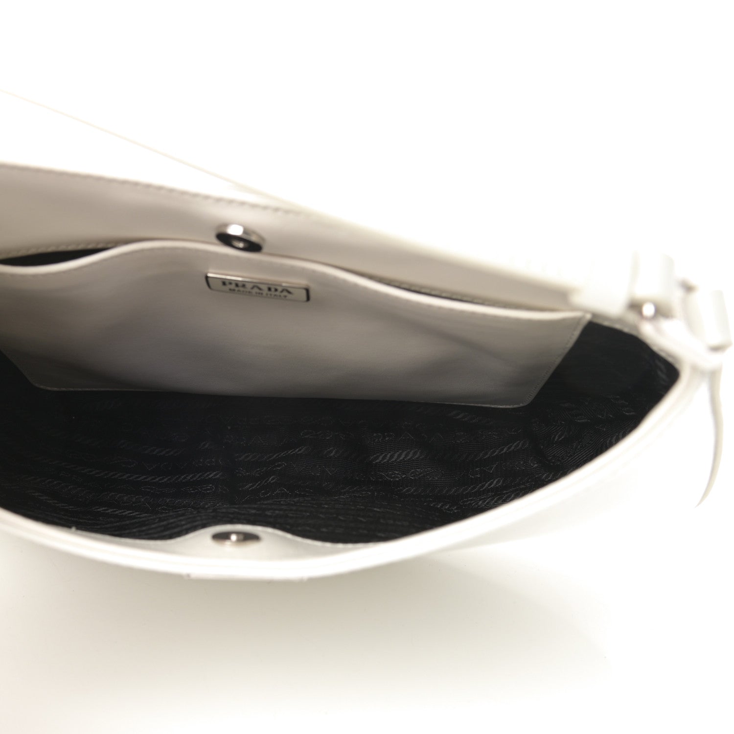 Prada Spazzolato Cleo Shoulder Bag White 5 of 10