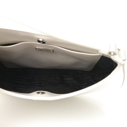Prada Spazzolato Cleo Shoulder Bag White 5 of 10
