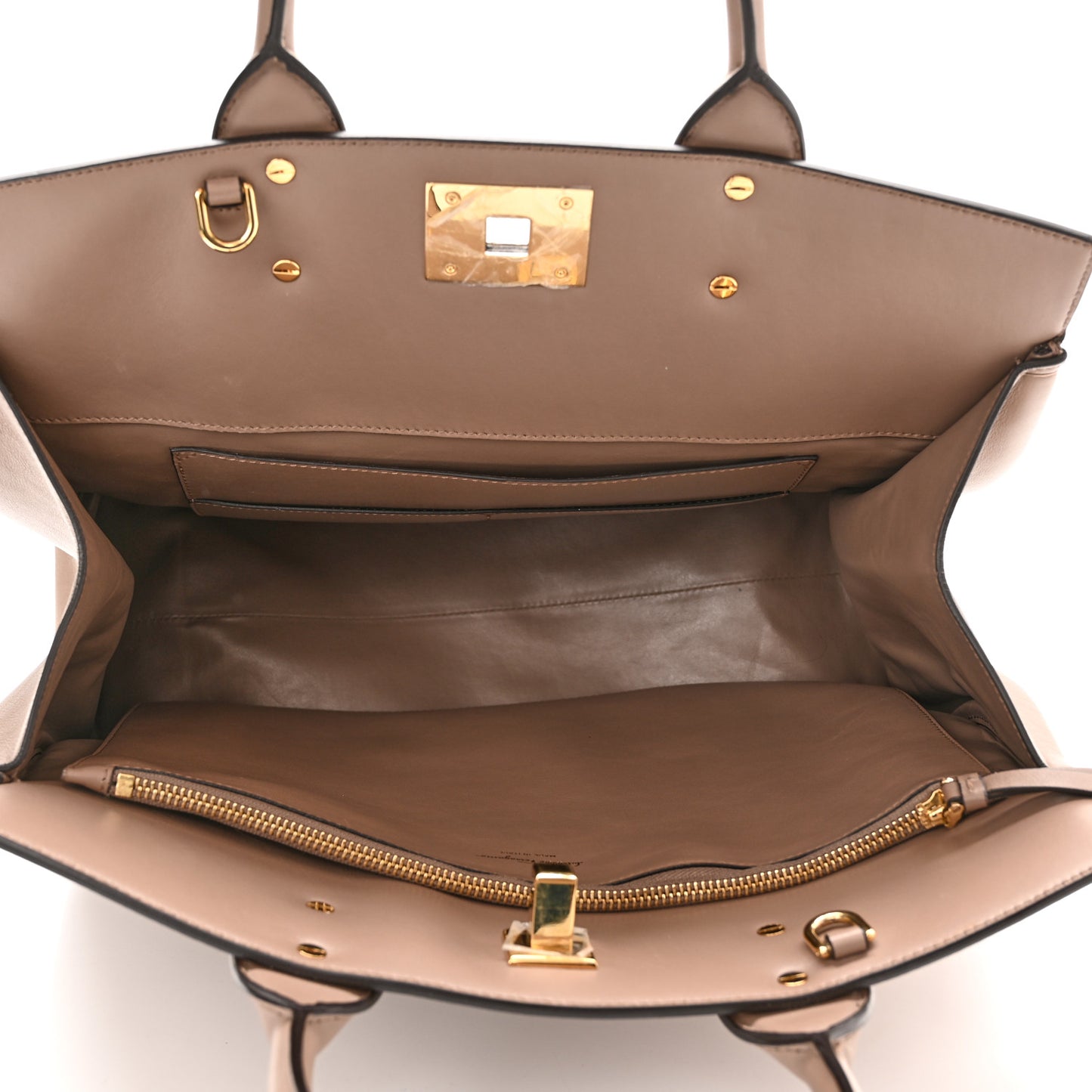 Calfskin Large Studio Bag Mud