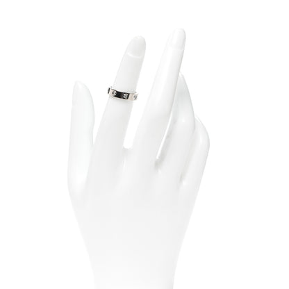 Cartier 18K White Gold 8 Diamond 4mm Wedding Band LOVE Ring 47 4 2 of 6