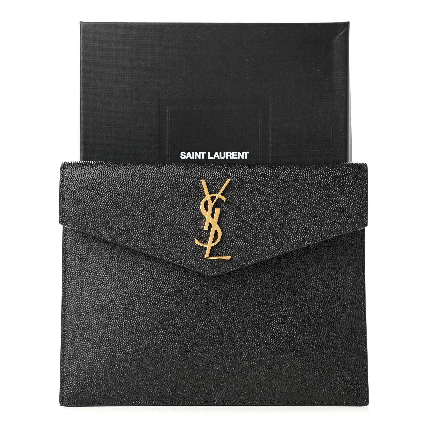 Saint Laurent Grain De Poudre Uptown Baby Pouch Black 7 of 7