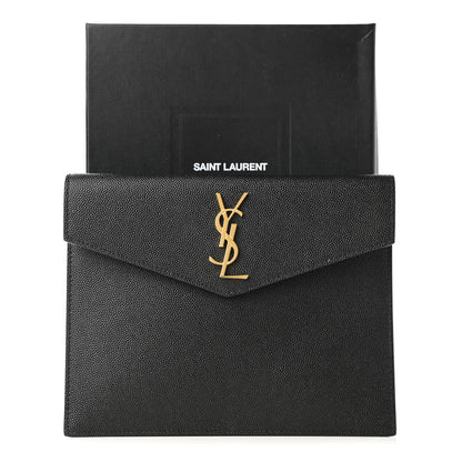 Saint Laurent Grain De Poudre Uptown Baby Pouch Black 7 of 7