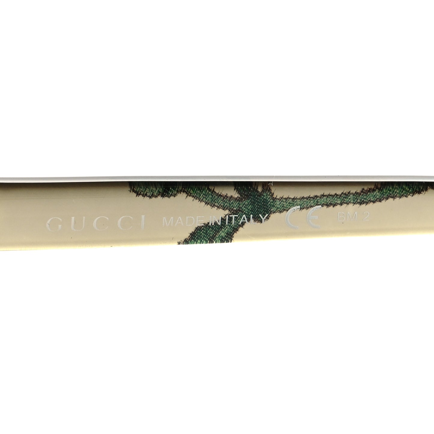 Round Floral Print Sunglasses GG3636 Green