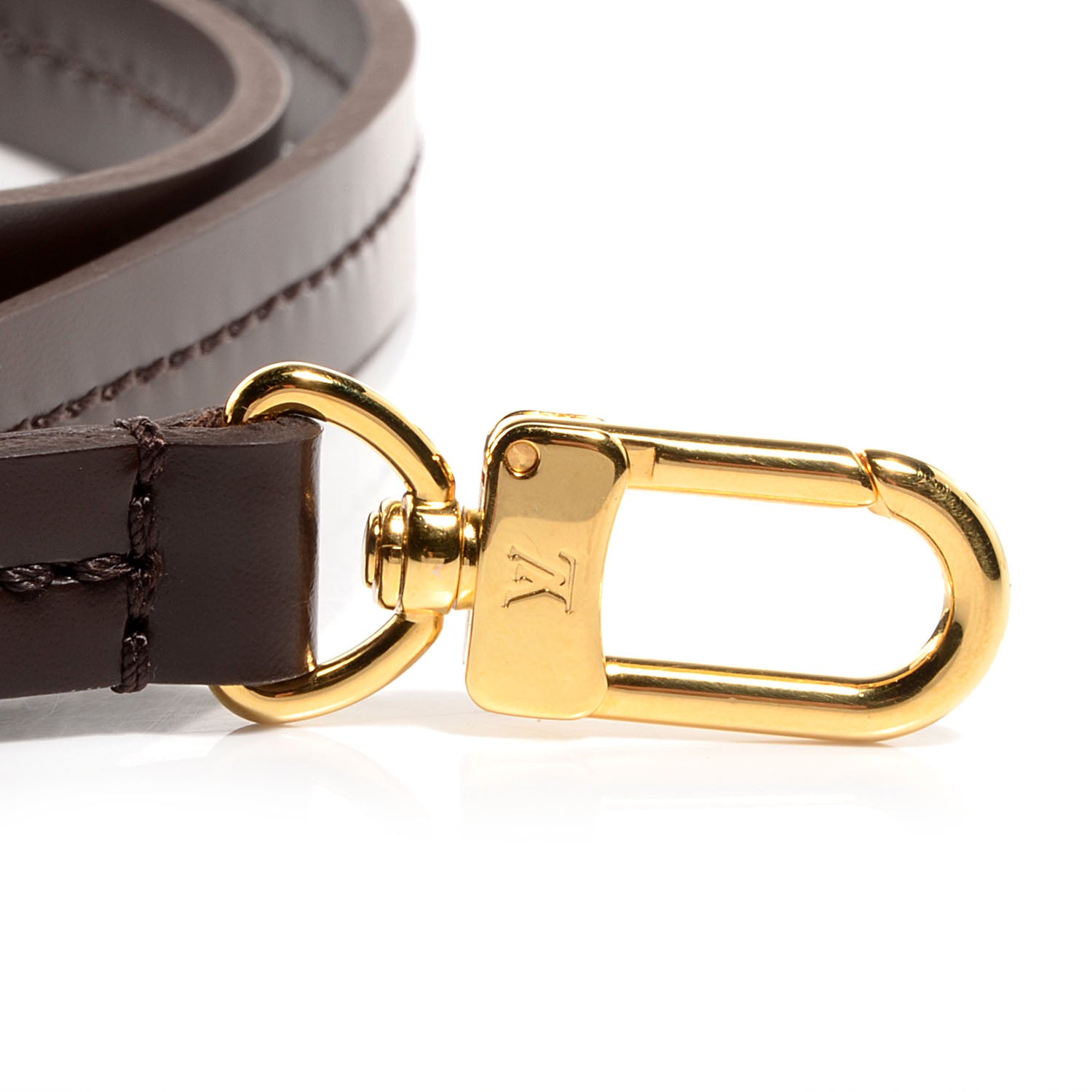 Louis Vuitton Calfskin 12mm Favorite Long Strap Brown 3 of 4