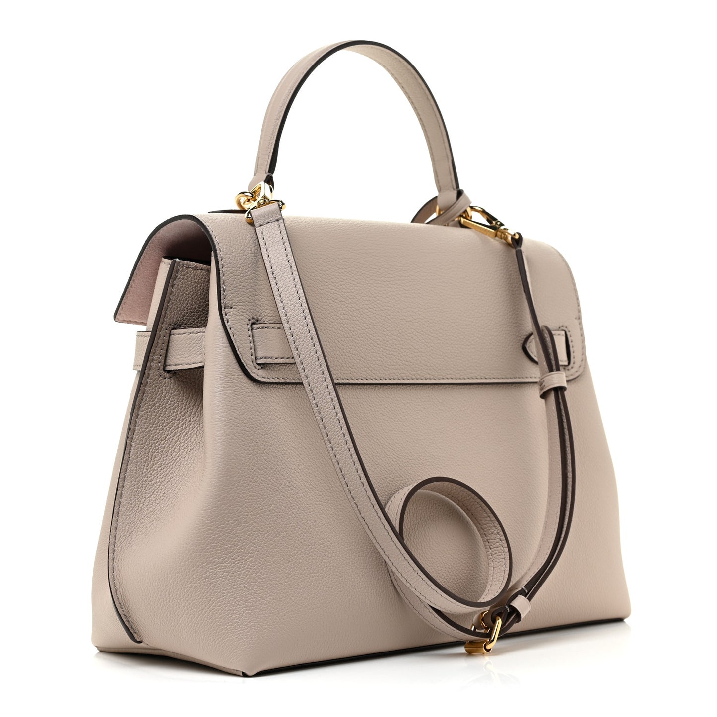 Soft Calfskin Lockme Ever MM Greige