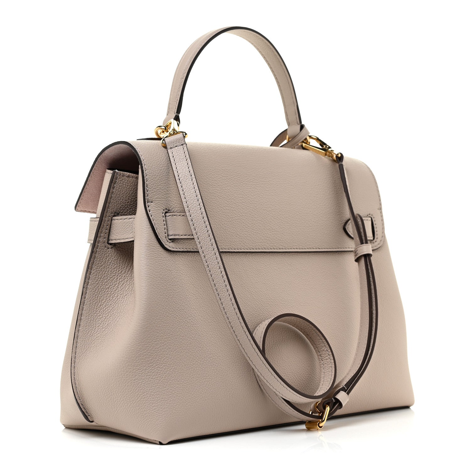 Louis Vuitton Soft Calfskin Lockme Ever MM Greige 3 of 9