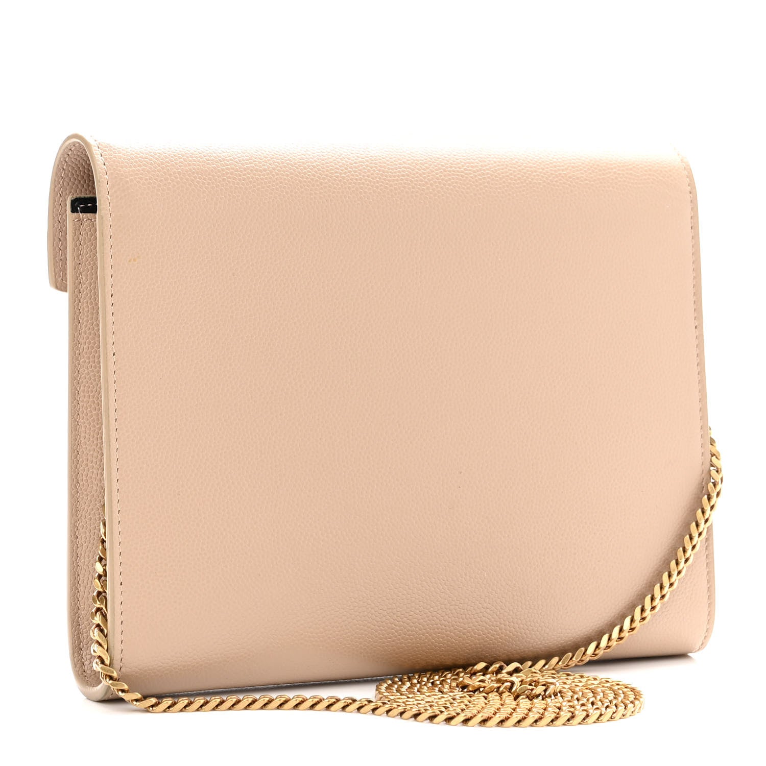 Saint Laurent Grain De Poudre Monogram Cassandra Clasp Bag Beige 3 of 9