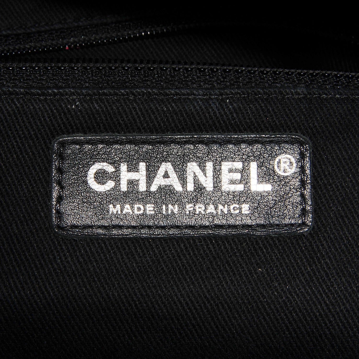 Chanel Iridescent Caviar Quilted Lady Pearly Tote Black 6 of 7