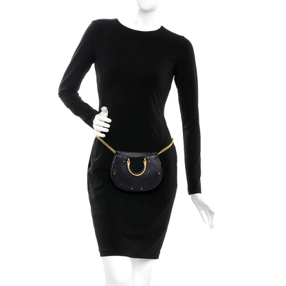 Chloe Calfskin Suede Mini Pixie Signature Belt Bag Full Blue 2 of 10
