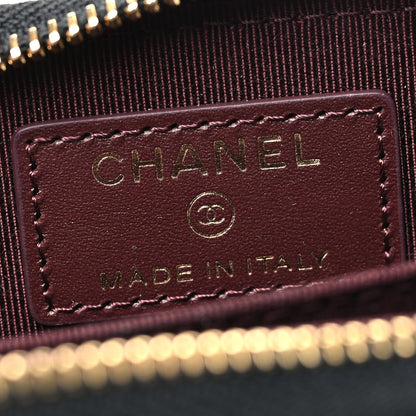 Chanel Caviar Quilted Zip Coin Purse Black 6 of 11