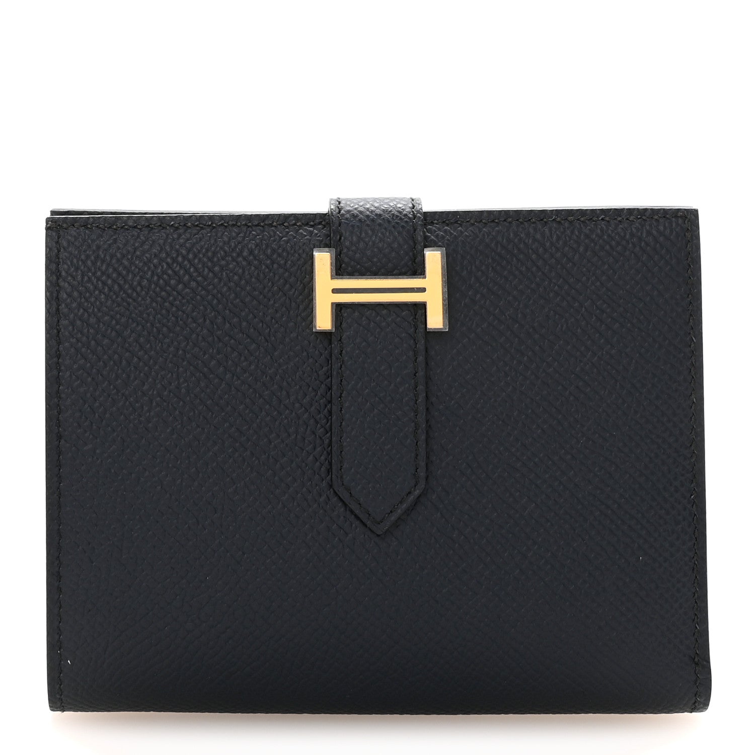 Hermes Epsom Bearn Compact Wallet Bleu Indigo 1 of 7