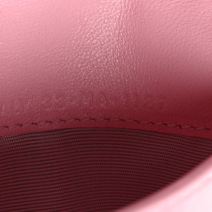 Christian Dior Lambskin Cannage Bi-Color Small Lady Dior Flap Card Holder Black Pink 8 of 8