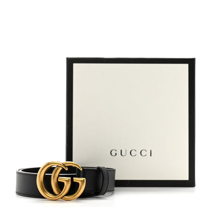 Gucci Calfskin Double G 30mm Belt 75 30 Black 7 of 7