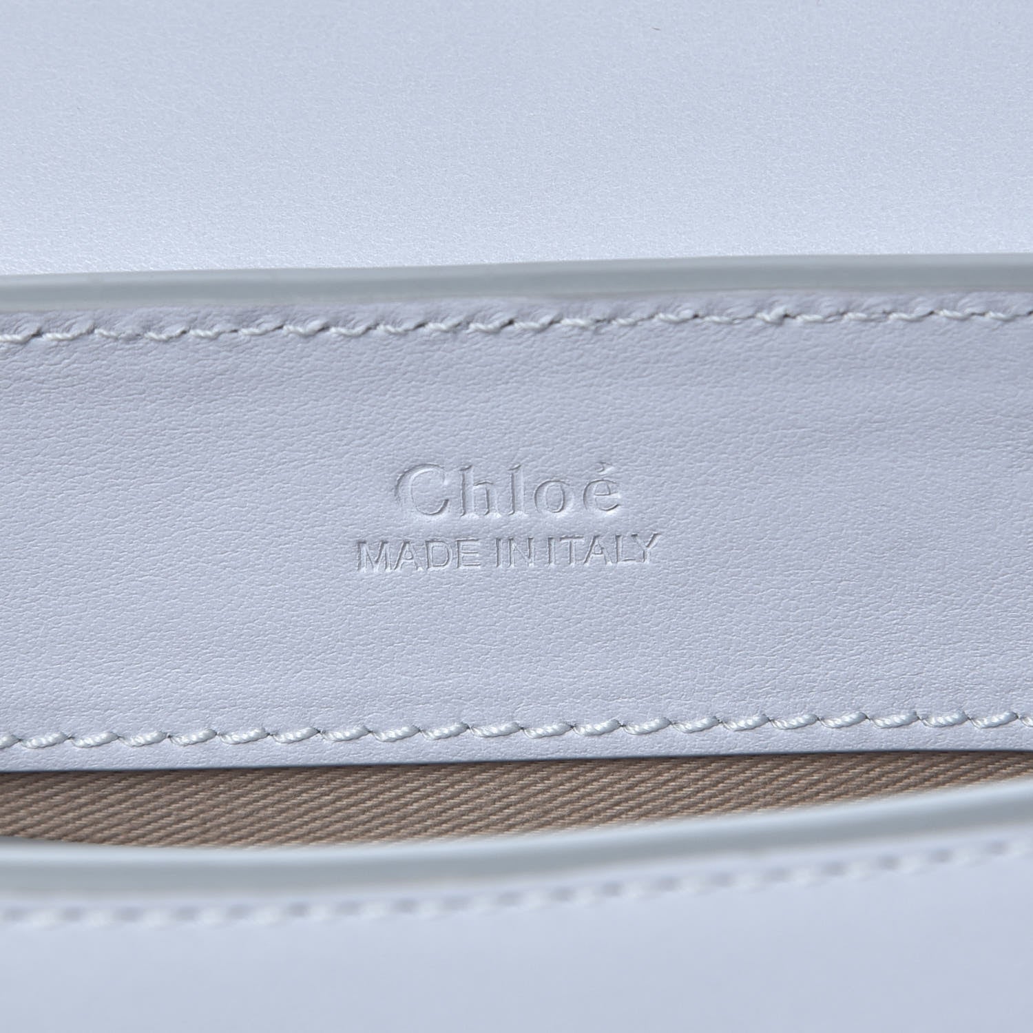 Chloe Calfskin Suede C Belt Bag Light Cloud 6 of 8