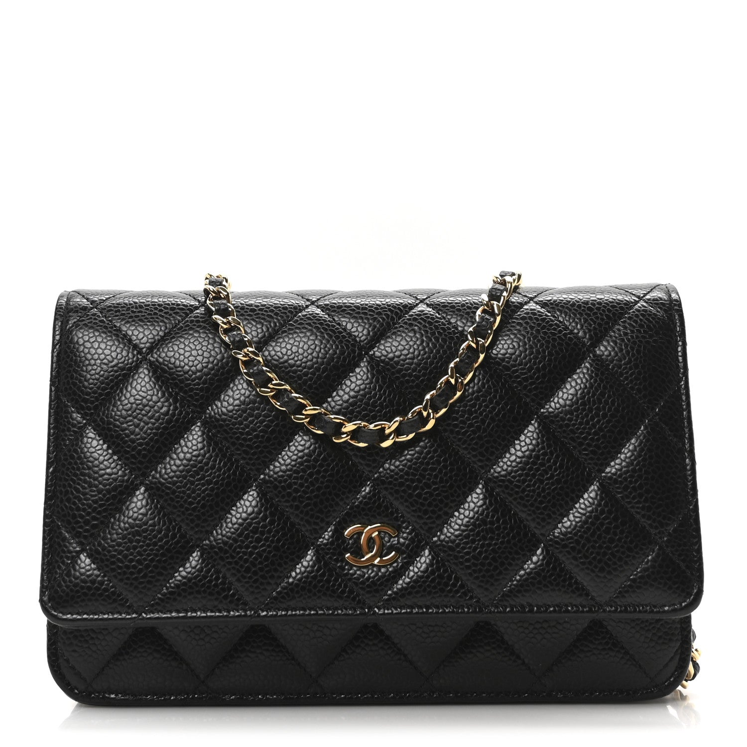 Chanel Caviar Quilted Wallet On Chain WOC Black 1 of 10
