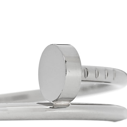 Cartier 18K White Gold Small Juste Un Clou Ring 60 9 4 of 6