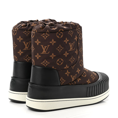 Louis Vuitton Monogram Polar Flat Half Boots 39 Black 4 of 8
