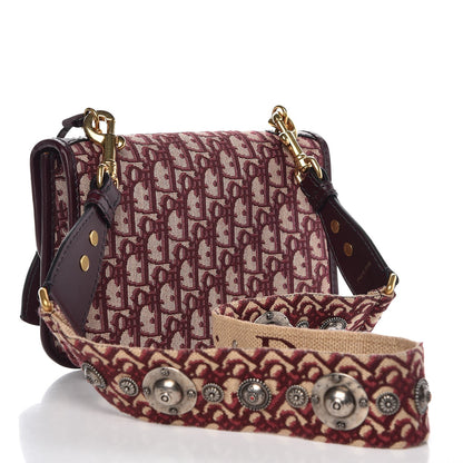 Christian Dior Oblique DiorAddict Flap Bag Burgundy 3 of 9