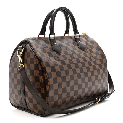 Louis Vuitton Damier Ebene Speedy Bandouliere 30 3 of 10