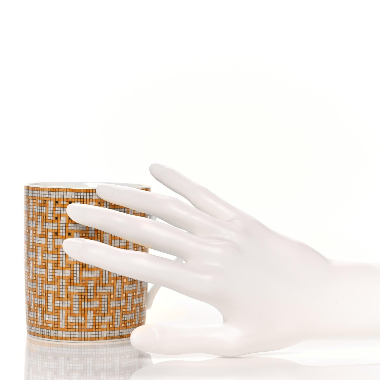 Hermes Porcelain Mosaique au 24 Mug Gold 2 of 7