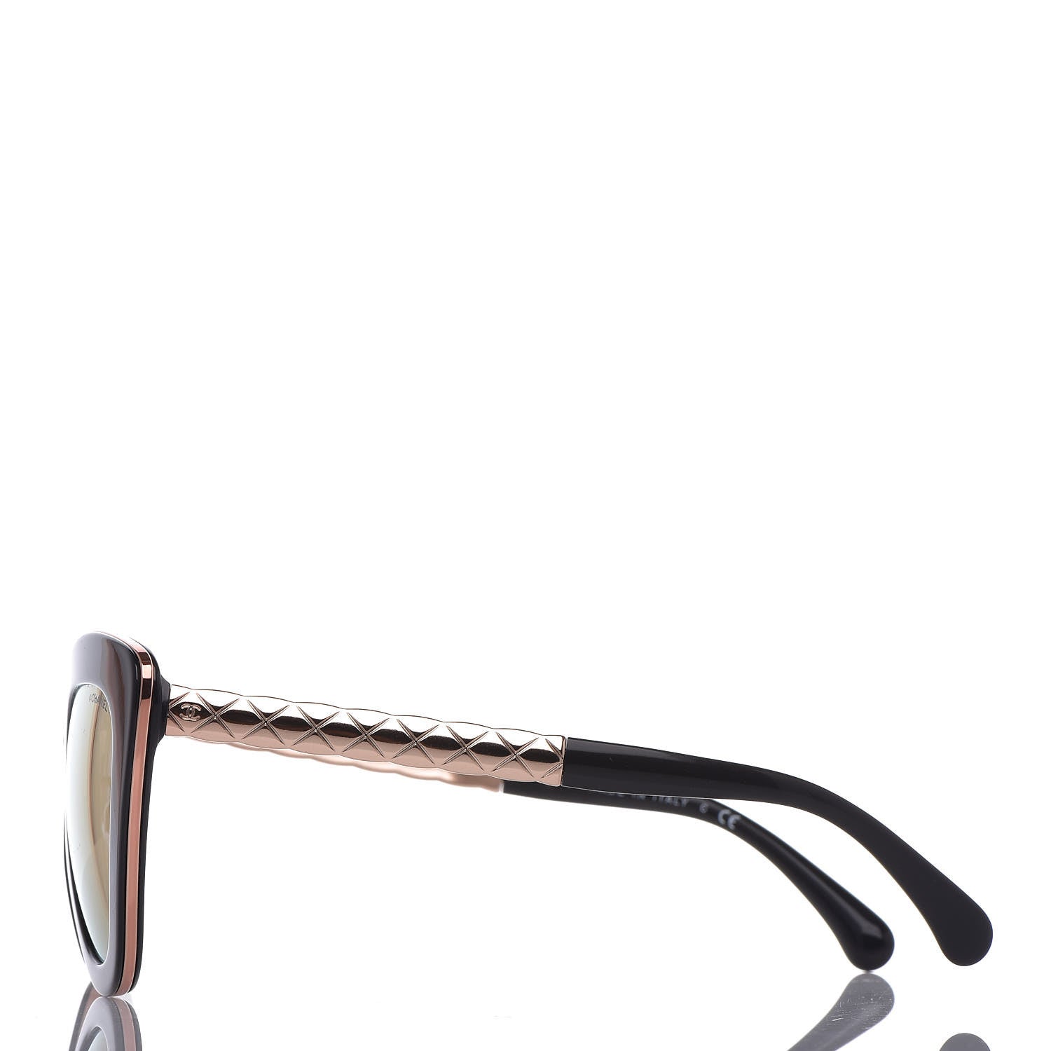 Chanel Cat Eye Quilted Sunglasses 5368 Black Pink 2 of 7