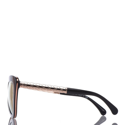 Chanel Cat Eye Quilted Sunglasses 5368 Black Pink 2 of 7
