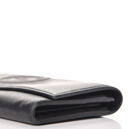 Gucci Pebbled Calfskin Large Soho Continental Wallet Black 14 of 15