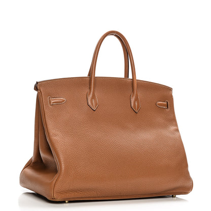 Hermes Taurillon Clemence Birkin 40 Gold 3 of 37