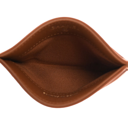 Chanel Lambskin Quilted Card Holder Camel 5 of 9