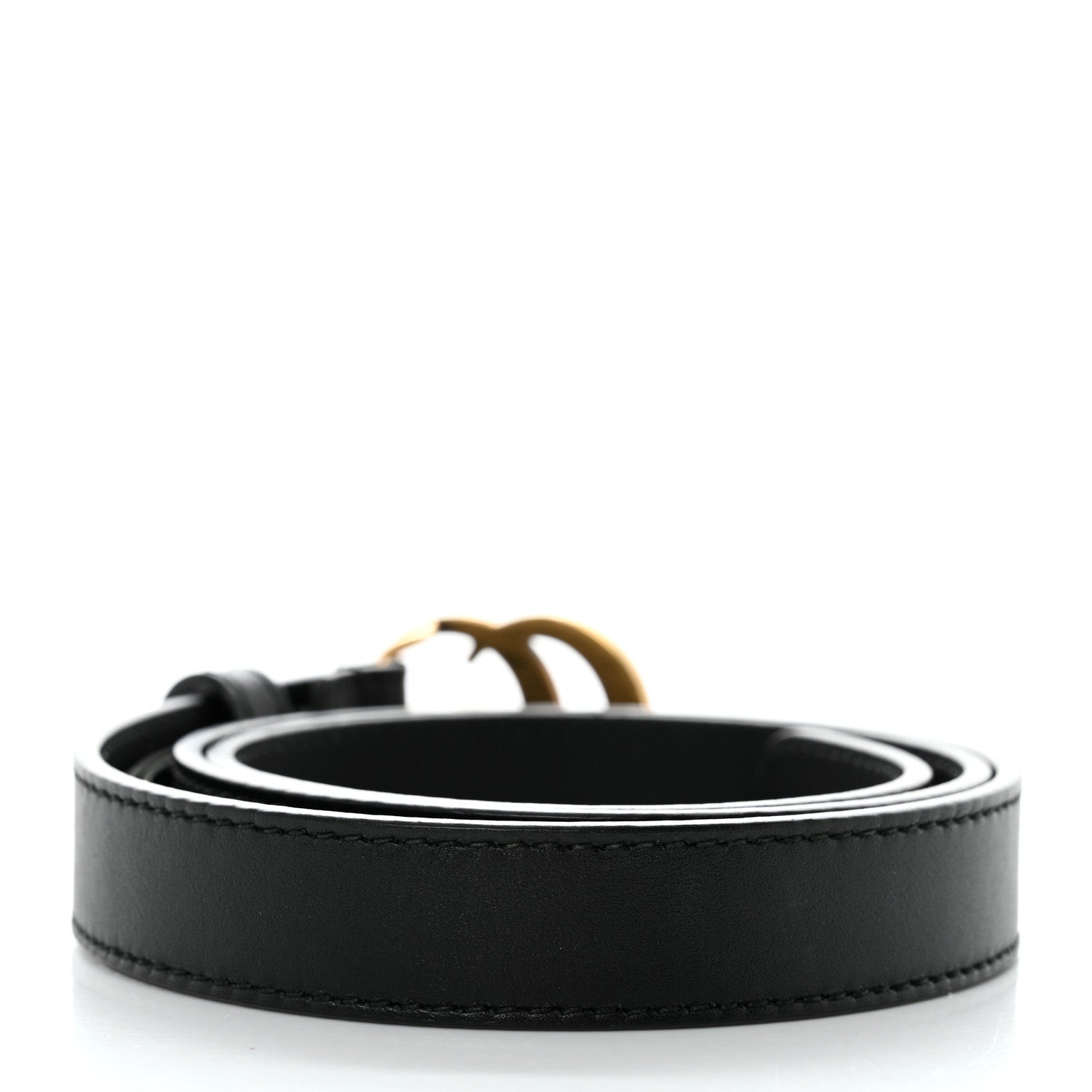 Gucci Calfskin Double G 20mm Belt 70 28 Black 2 of 6