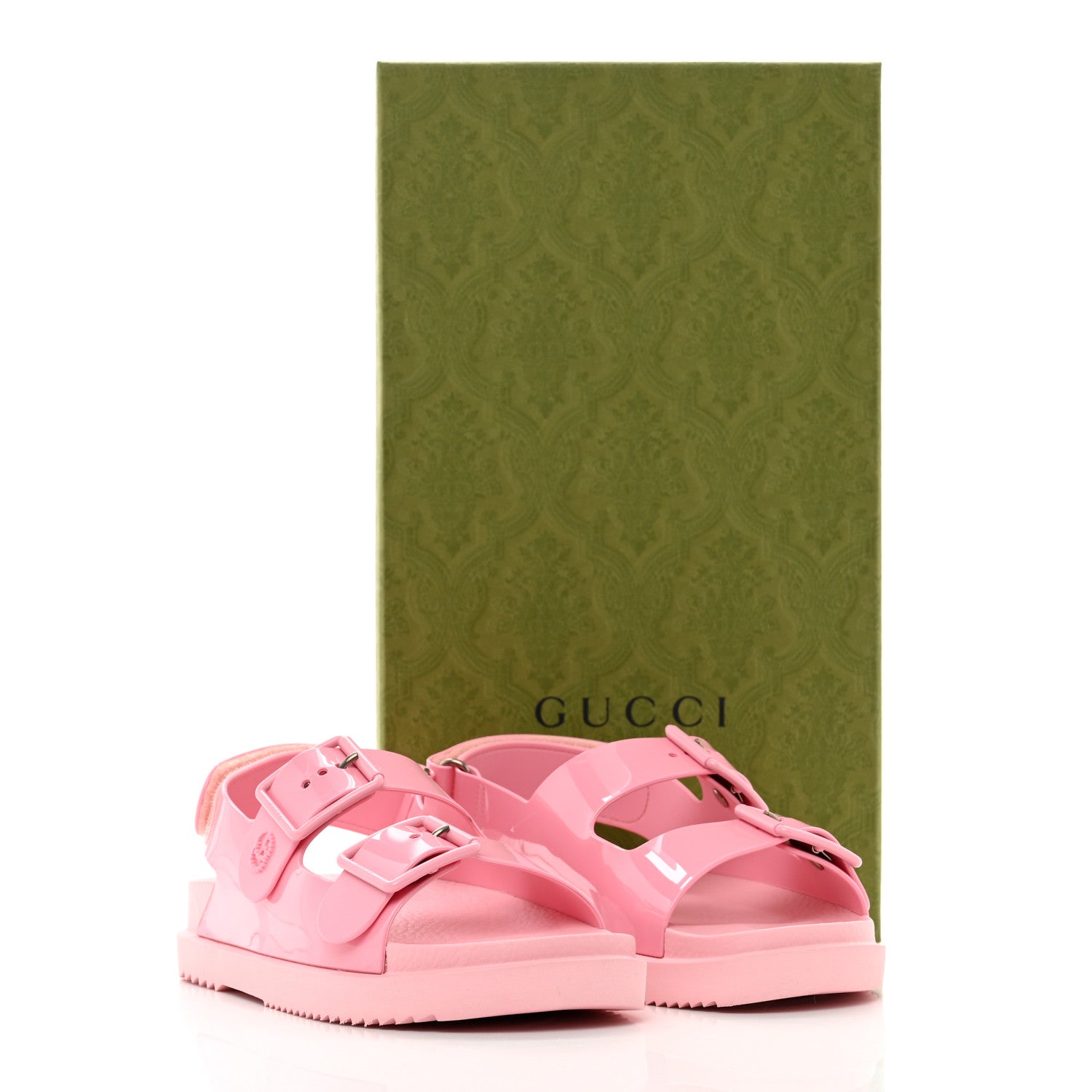 Gucci Rubber Mini Double G Womens Isla Dad Sandals 36 Wild Rose 8 of 8