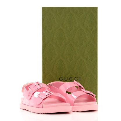 Gucci Rubber Mini Double G Womens Isla Dad Sandals 36 Wild Rose 8 of 8