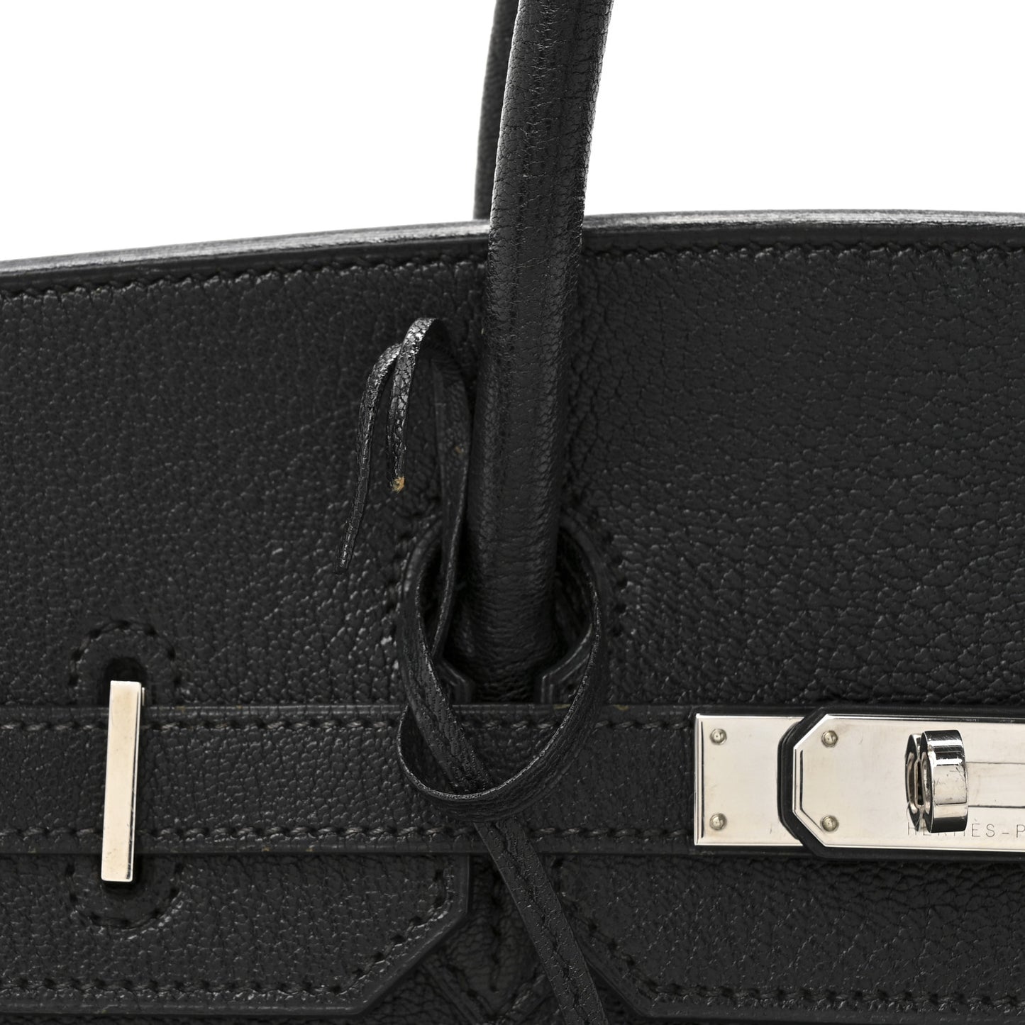 Chevre De Coromandel Birkin 35 Black