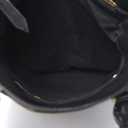 Burberry House Check Bridle Calfskin Medium Gosford Hobo Black 7 of 15