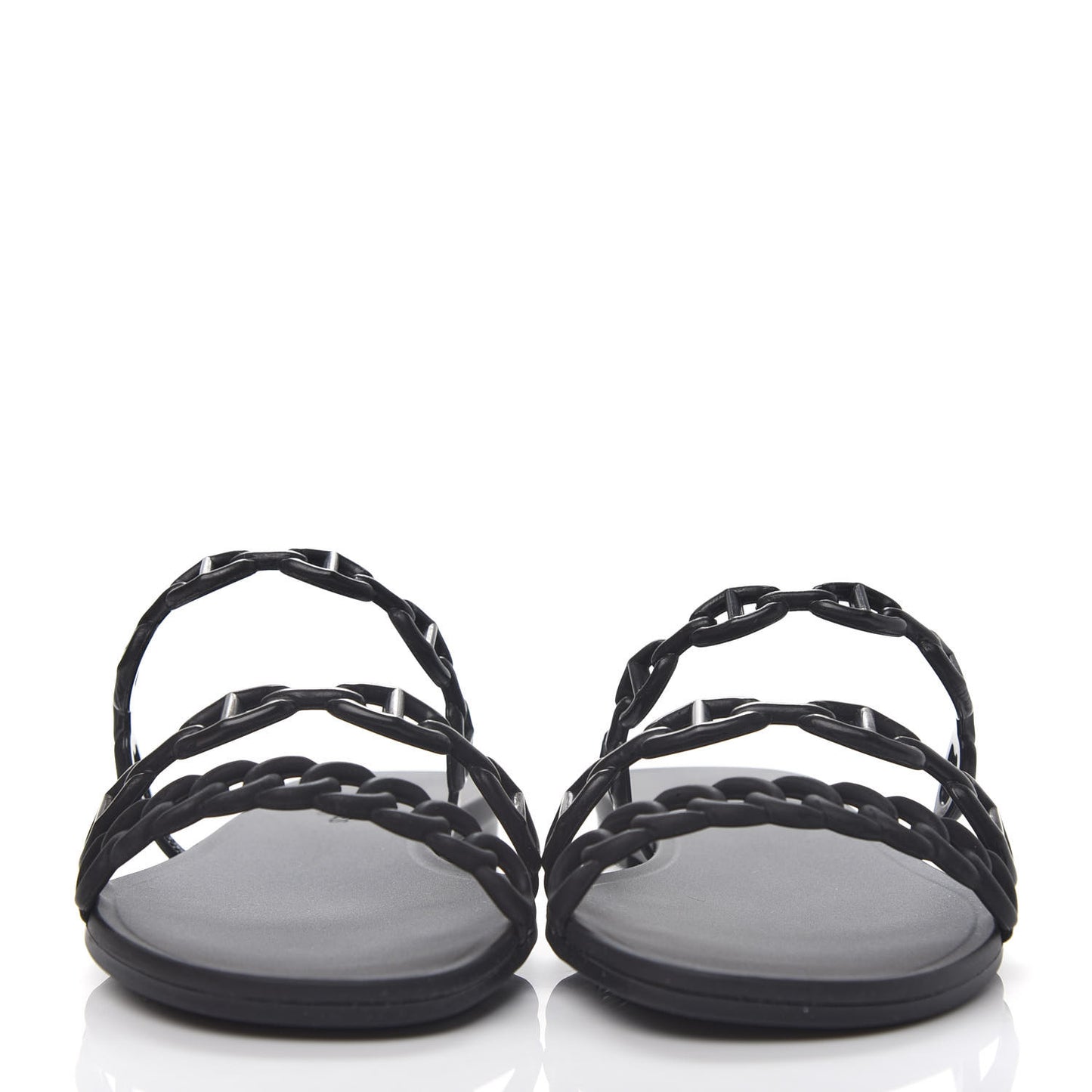 Rubber Chaine d'Ancre Rivage Sandals 36 Black