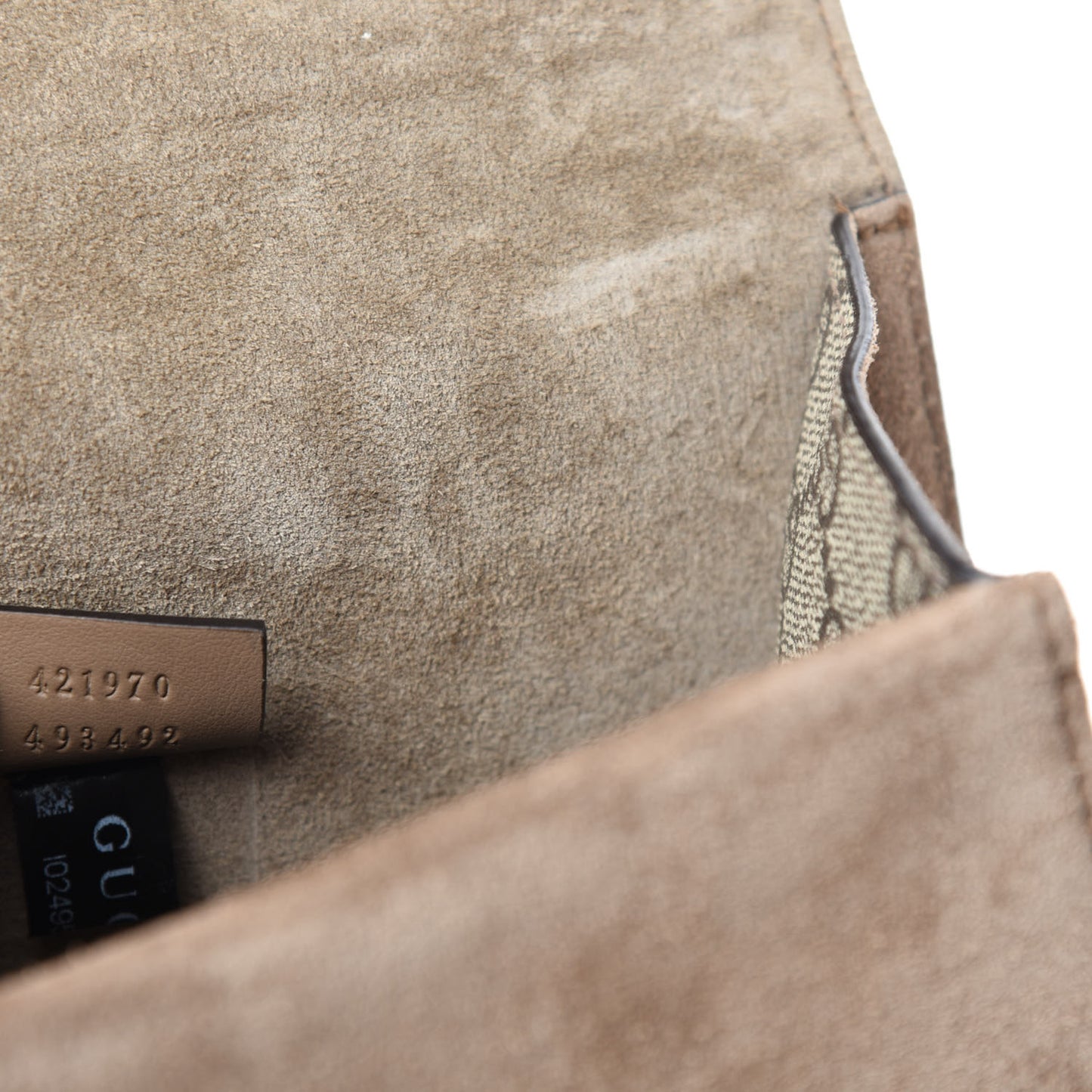GG Supreme Monogram Mini Dionysus Shoulder Bag Taupe
