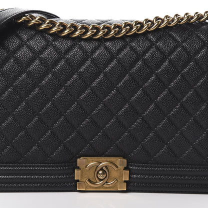 Chanel Caviar Quilted New Medium Boy Flap Black 8 of 11