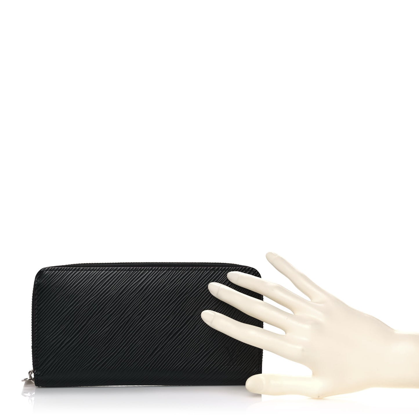 Epi Zippy Wallet Black Hot Pink