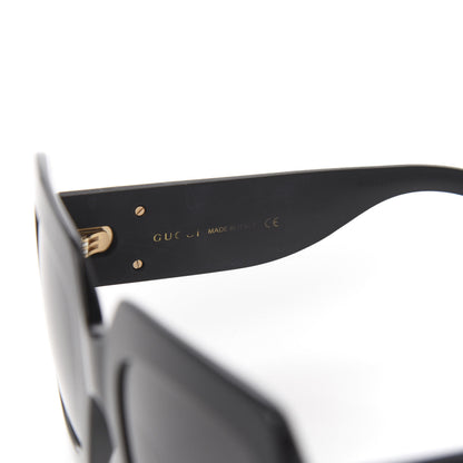 Gucci Square Frame Glitter GG0102S Sunglasses Black 6 of 8