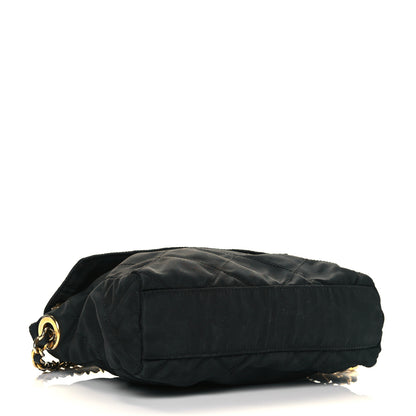Prada Nylon Tessuto Impuntu Quilted Flap Shoulder Bag Black 4 of 8