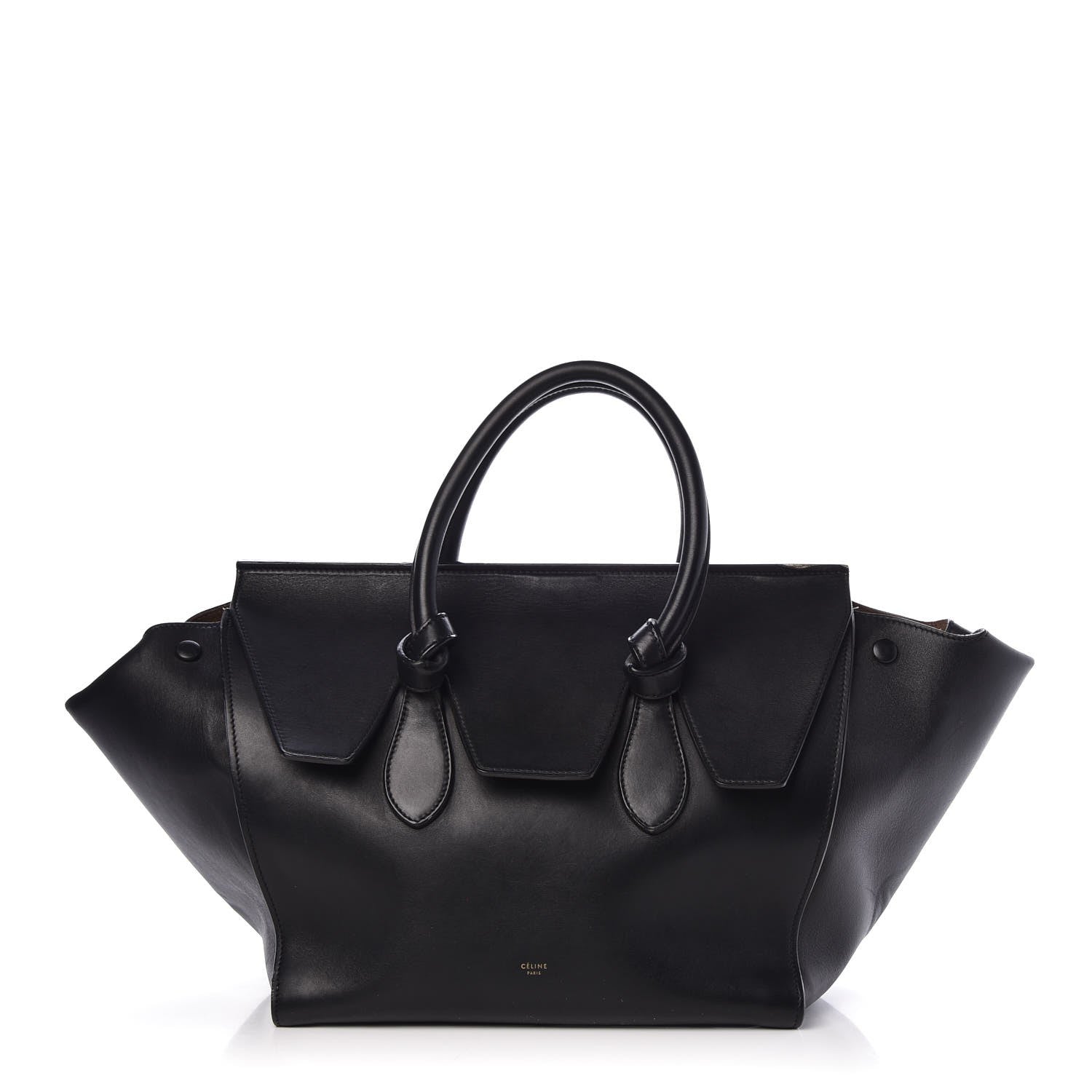 Celine Smooth Calfskin Small Tie Knot Tote Black 6 of 46