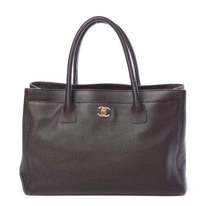 Chanel Calfskin Cerf Executive Shopper Tote Brown 1 of 14