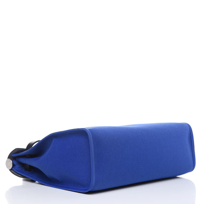 Hermes Toile Vache Hunter Herbag Zip 31 PM Bleu Electrique Bleu Indigo 5 of 11