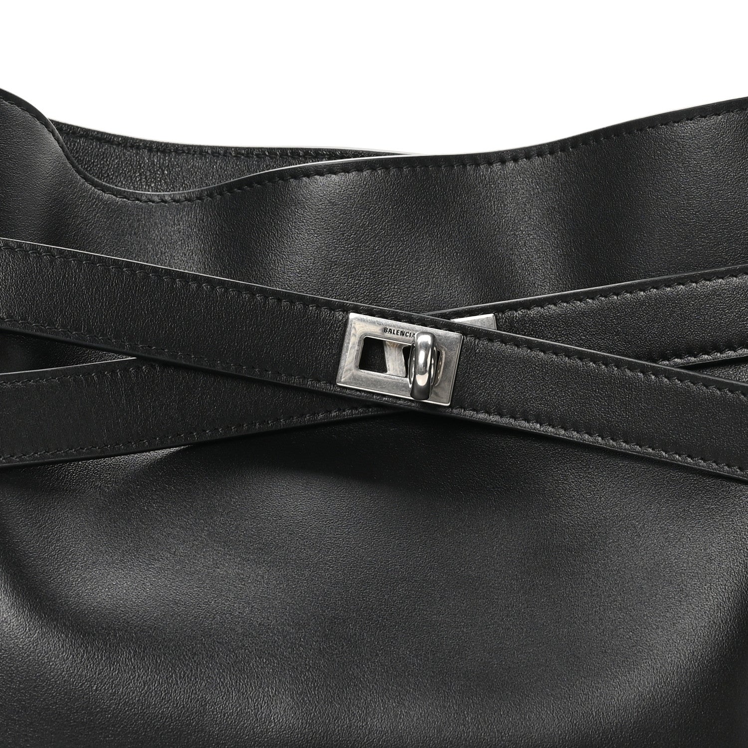 Balenciaga Smooth Calfskin Medium Bel Air Shoulder Bag Black 12 of 17