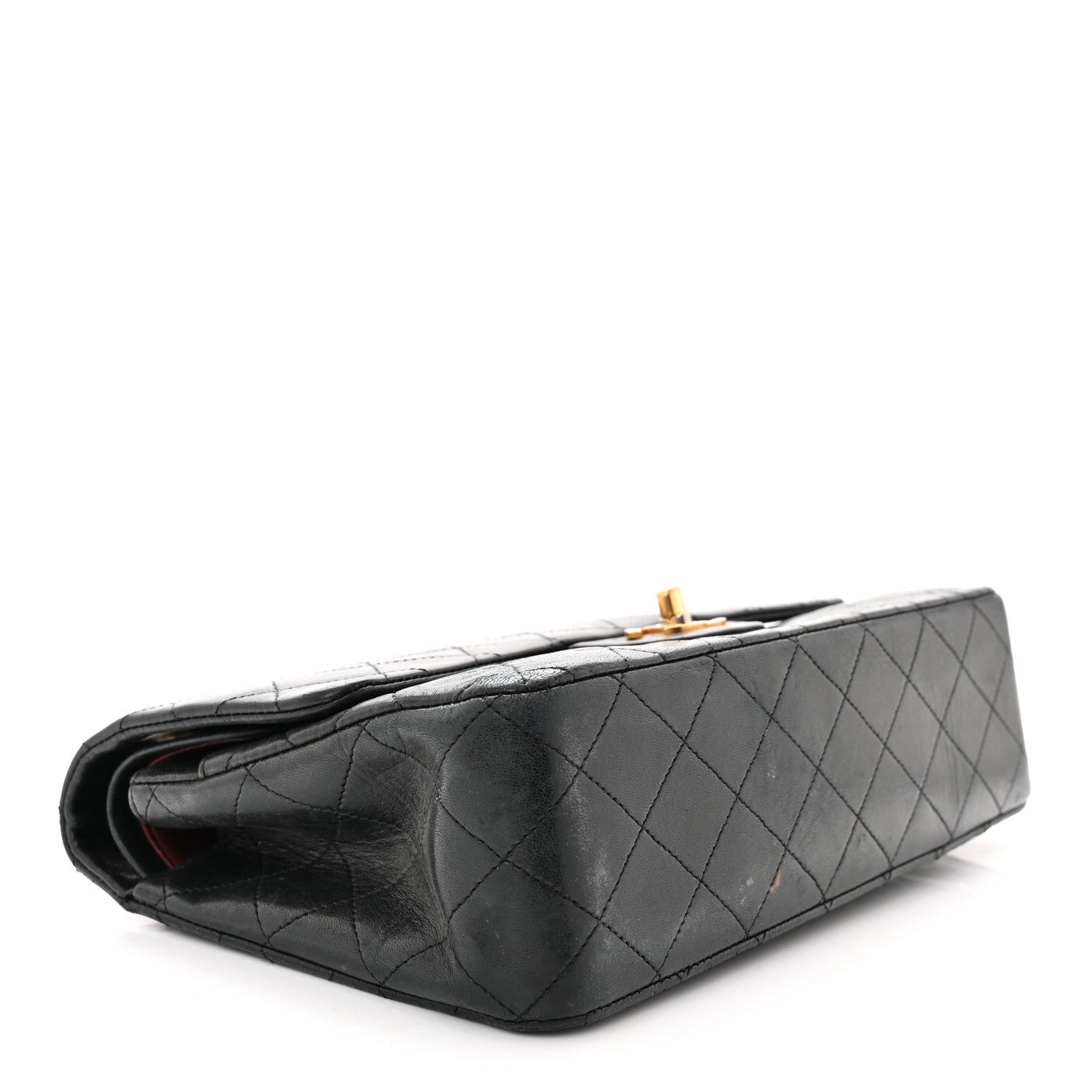 Chanel Lambskin Quilted Medium Double Flap Black 4 of 16