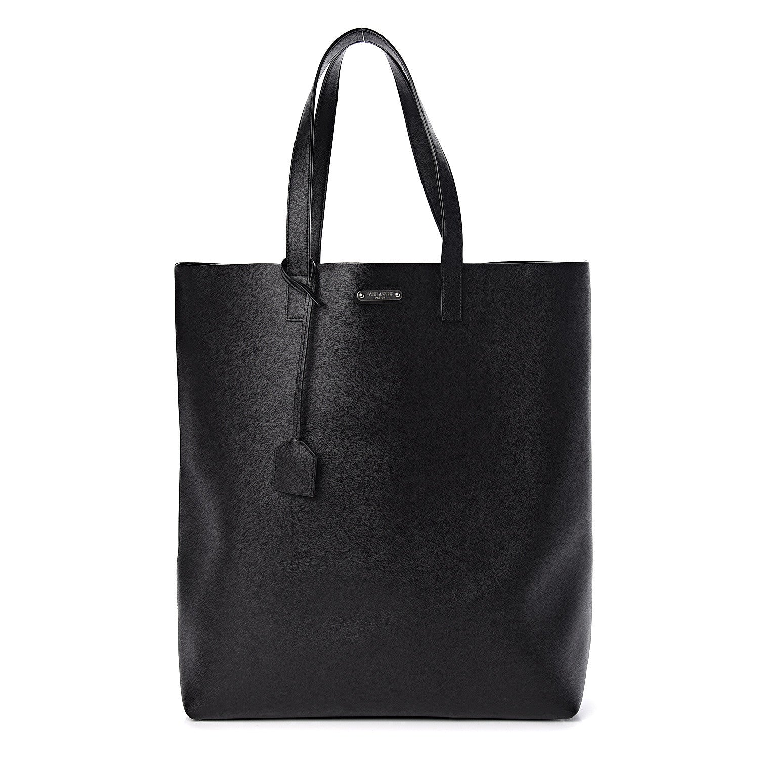 Saint Laurent Calfskin Bold Shopping Tote Black 3 of 11