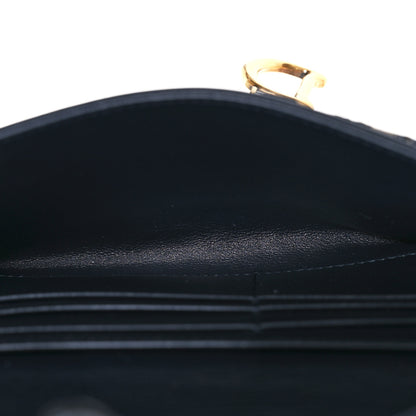 Christian Dior Oblique Saddle Chain Long Wallet Blue 5 of 10