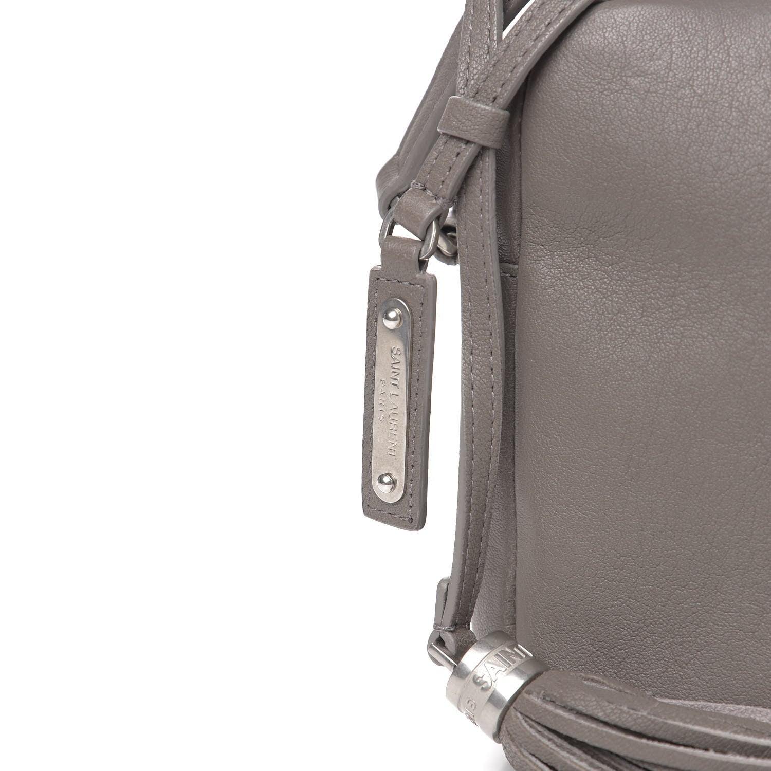 Saint Laurent Lambskin Monogram Small Lou Camera Bag Asphalt 7 of 11