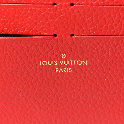 Louis Vuitton Calfskin Felicie Card Holder Insert Cherry 6 of 7